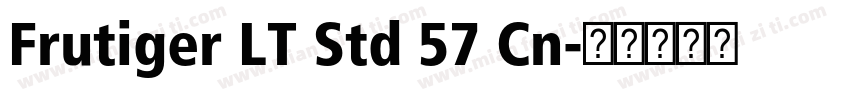 Frutiger LT Std 57 Cn字体转换